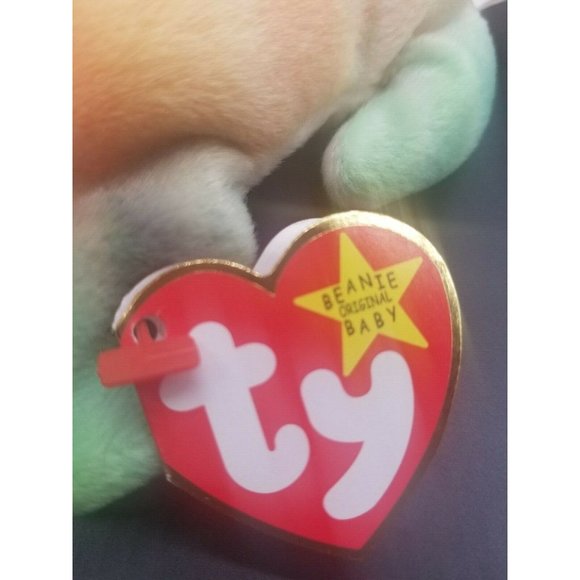  BEANIE BABY RAINBOW the Chameleon 1997 will come w/hang tag protector - Picture 5 of 8